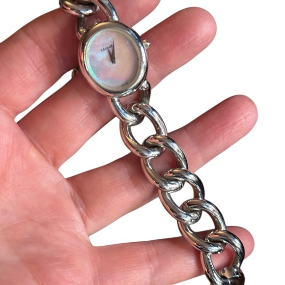 Monet Silver Women's Chain Bracelet Watch - Picture 8 of 9
